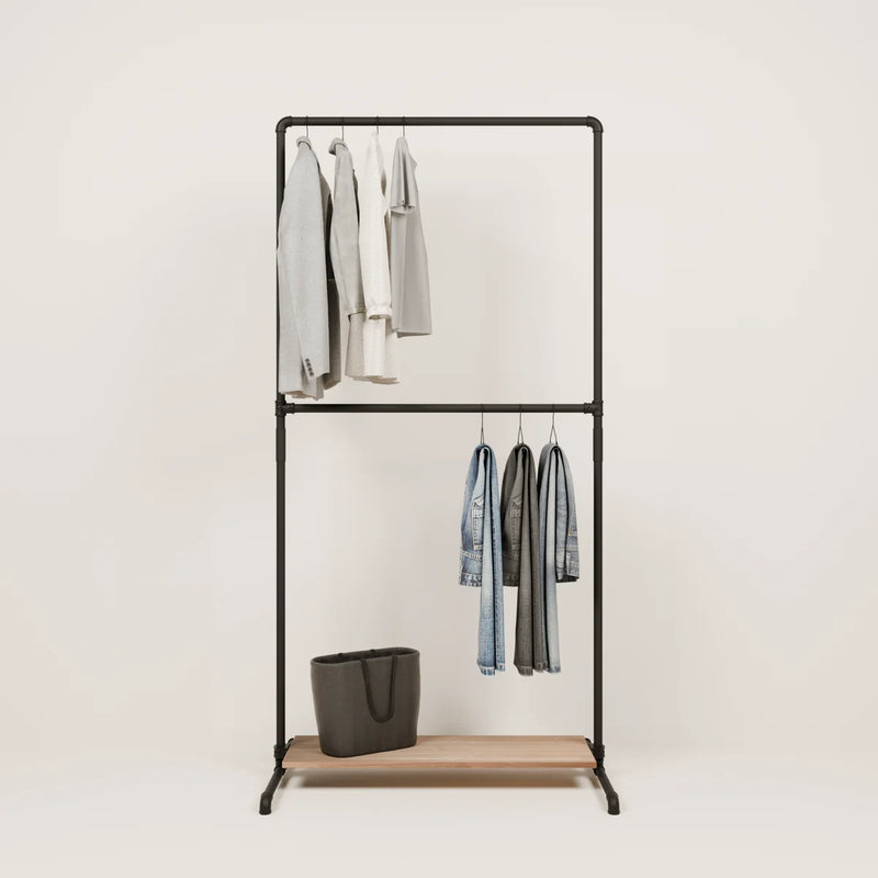 LAS 1 OAK – 1 shelf | Clothes rack with board