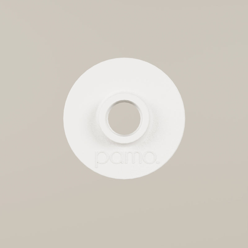 Plate 3/4" – Without screw holes | White