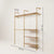 KIM DOUBLE 2 OAK – 5 shelves | gold
