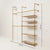 KIM DOUBLE 2 OAK – 5 shelves right | gold