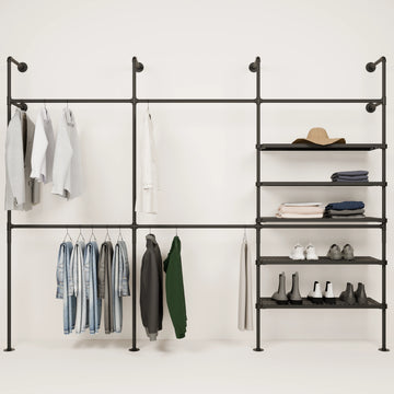KIM DOUBLE 3 METAL – 5 hyller | Walk-in closet