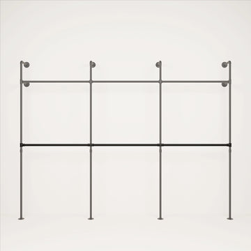 Kleiderstange 6 Querstangen Umbaukit