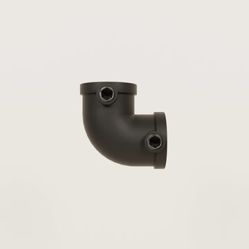 Rohrverbinder 90 Grad schwarz