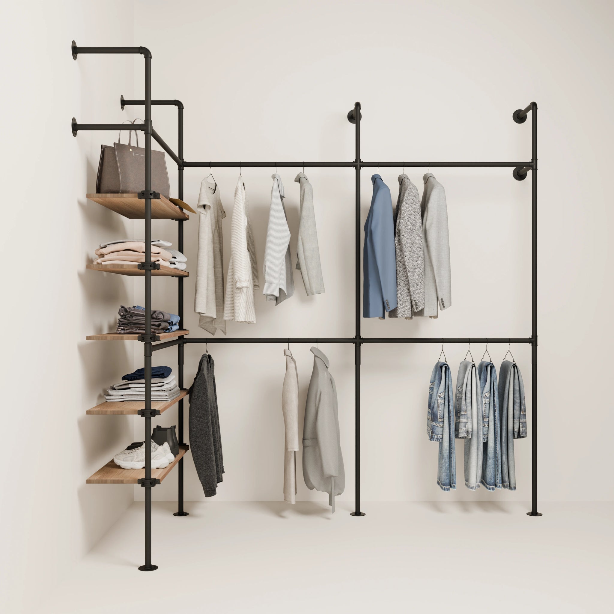 KIM EDGE DOUBLE 3 OAK – 5 shelves