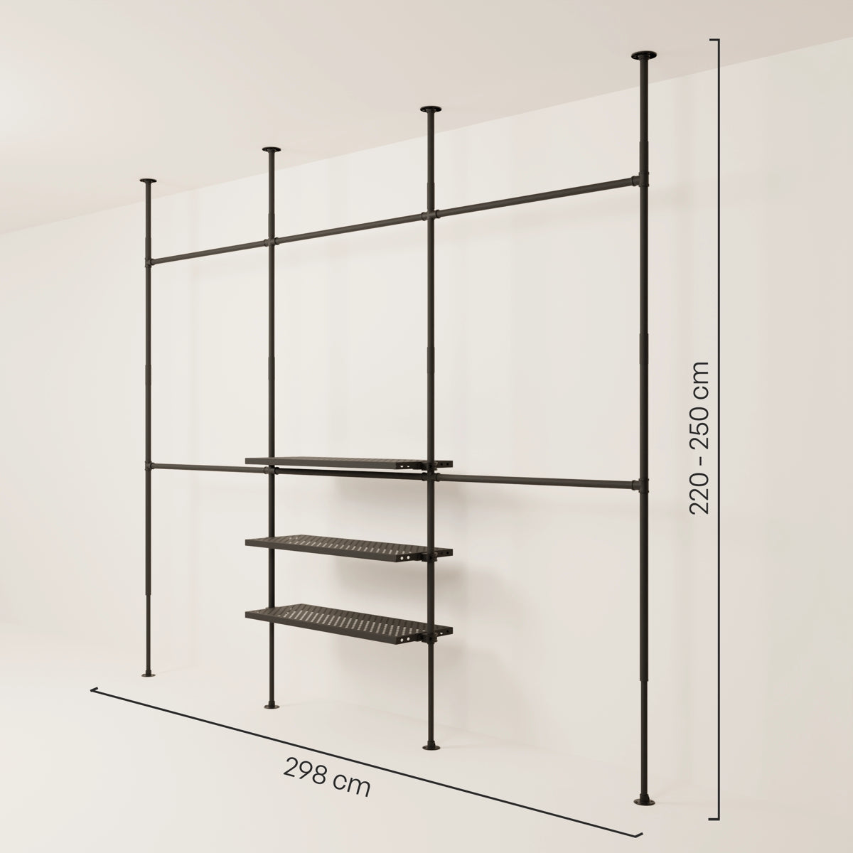 LOFT 3 METAL – 3 prateleiras abaixo