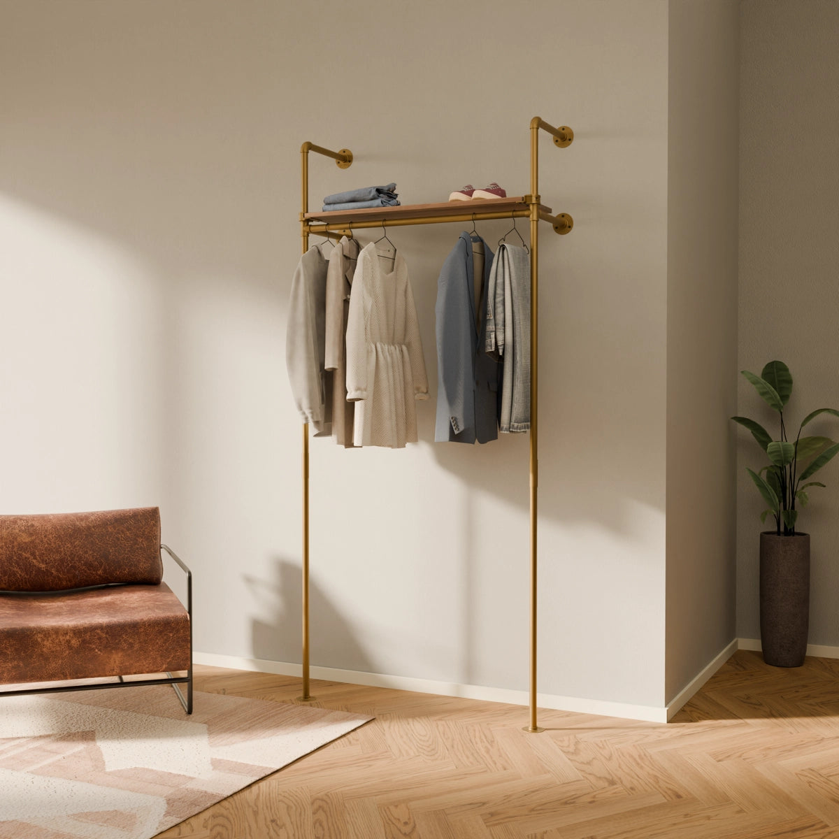 KIM 1 OAK – 1 top shelf | gold