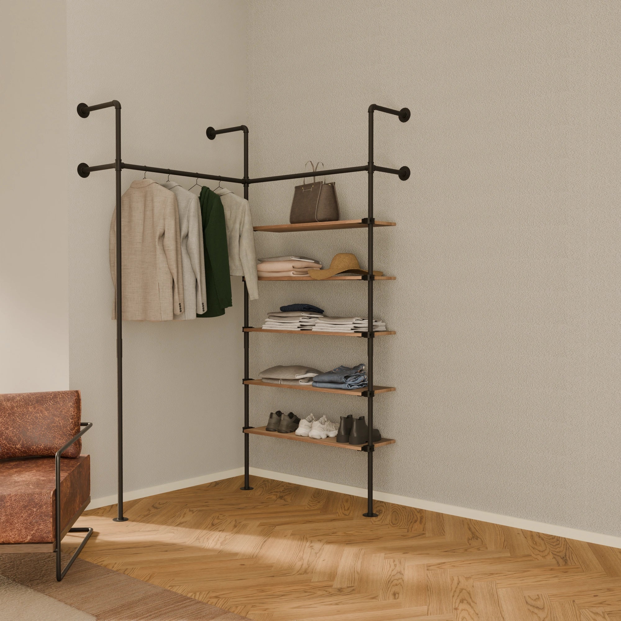 KIM EDGE 2 OAK –  5 hyller