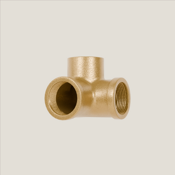 3-Way Connector 90° – Gold