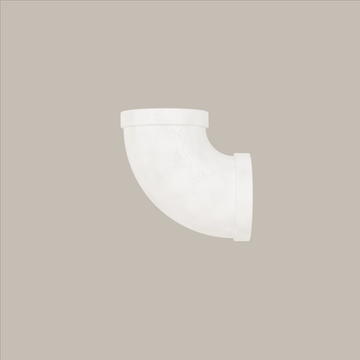 90° angle connector – white