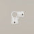 Fitting 3-way corner clamp open – white