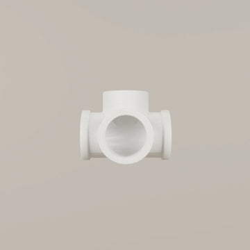 4-way connector 90° – white