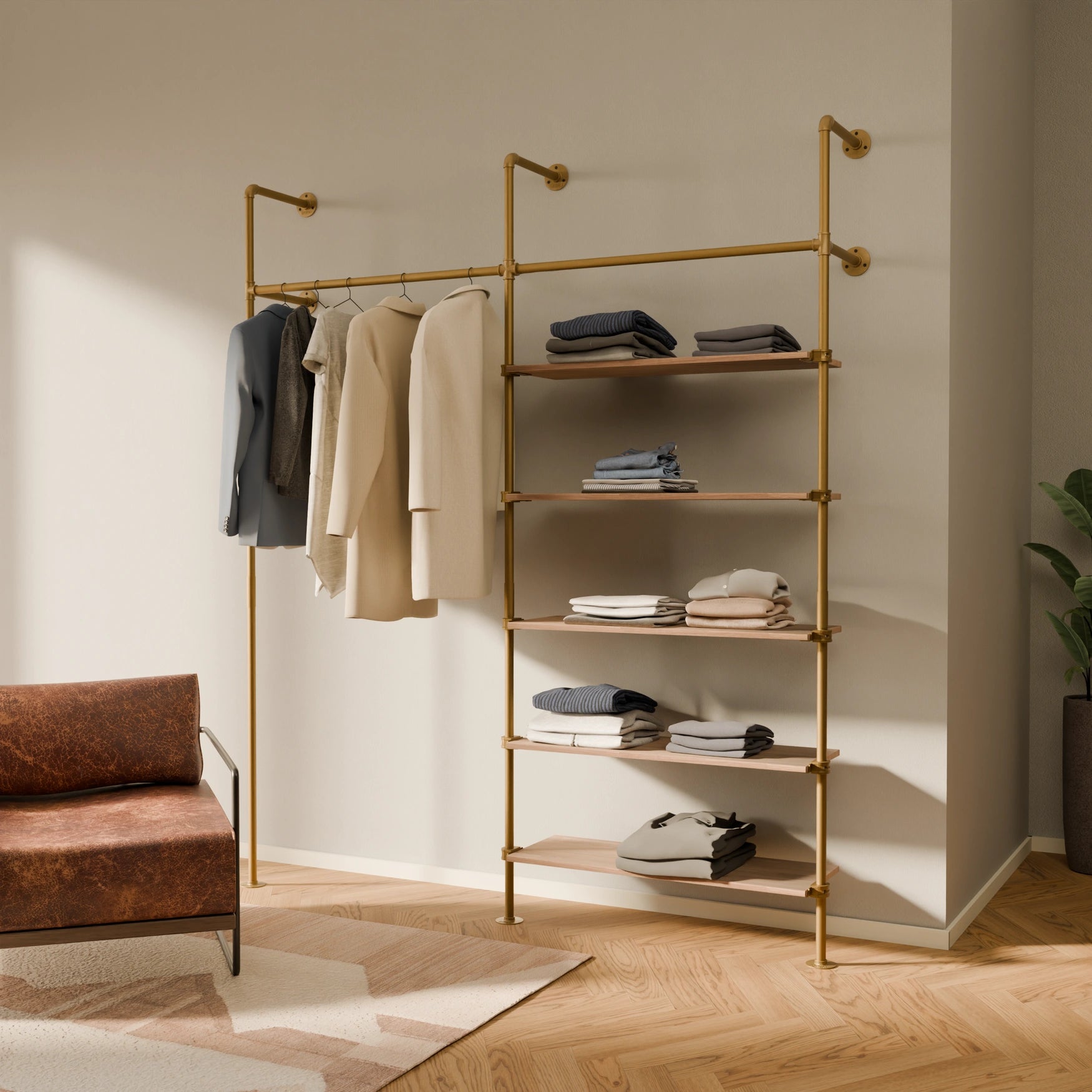 KIM 2 OAK – 5 hyller | gull