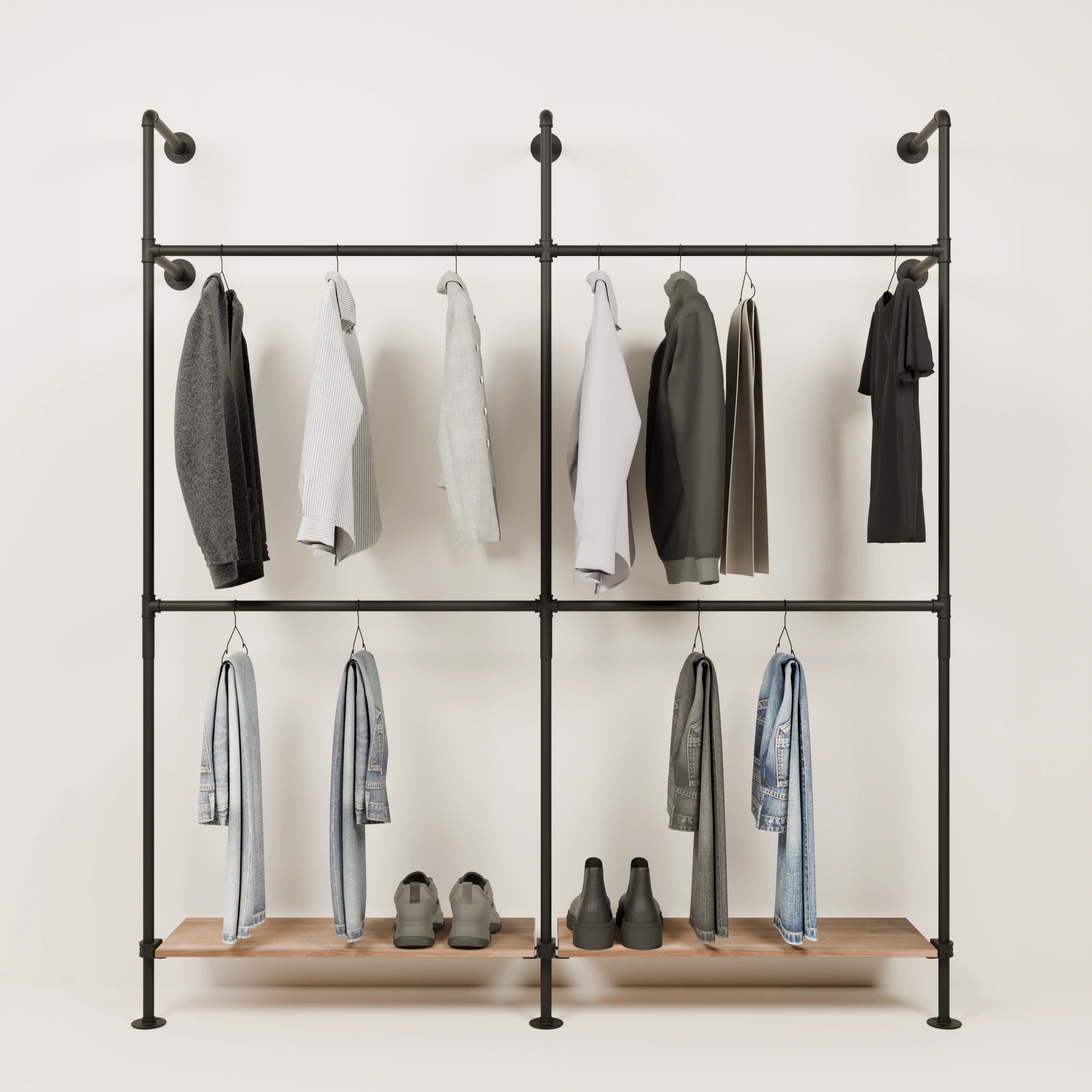 KIM DOUBLE 2 OAK – 2 hyller nederst