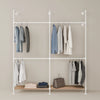 KIM DOUBLE 2 OAK – 2 shelves at the bottom | white