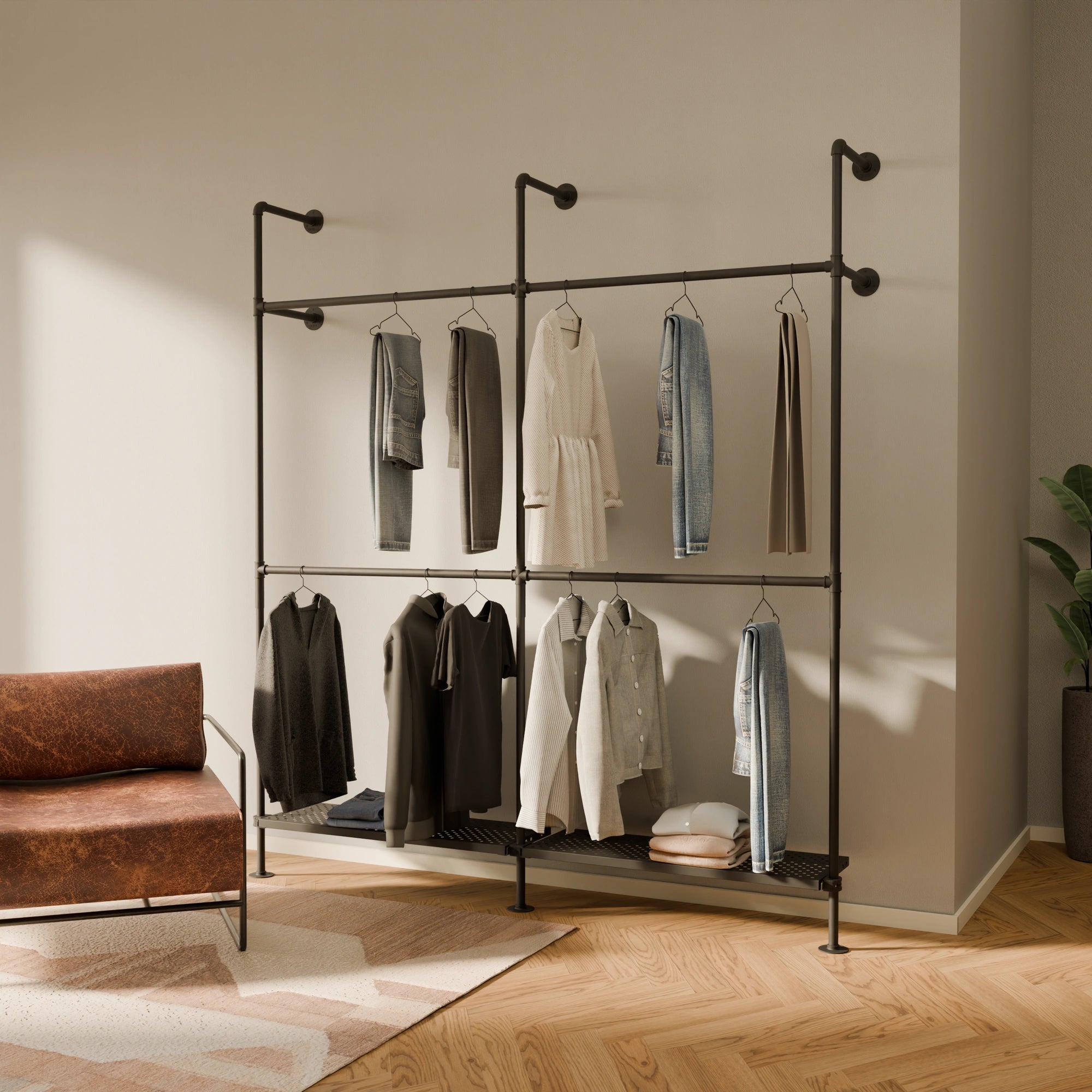 KIM DOUBLE 2 METAL – 2 hyller nederst