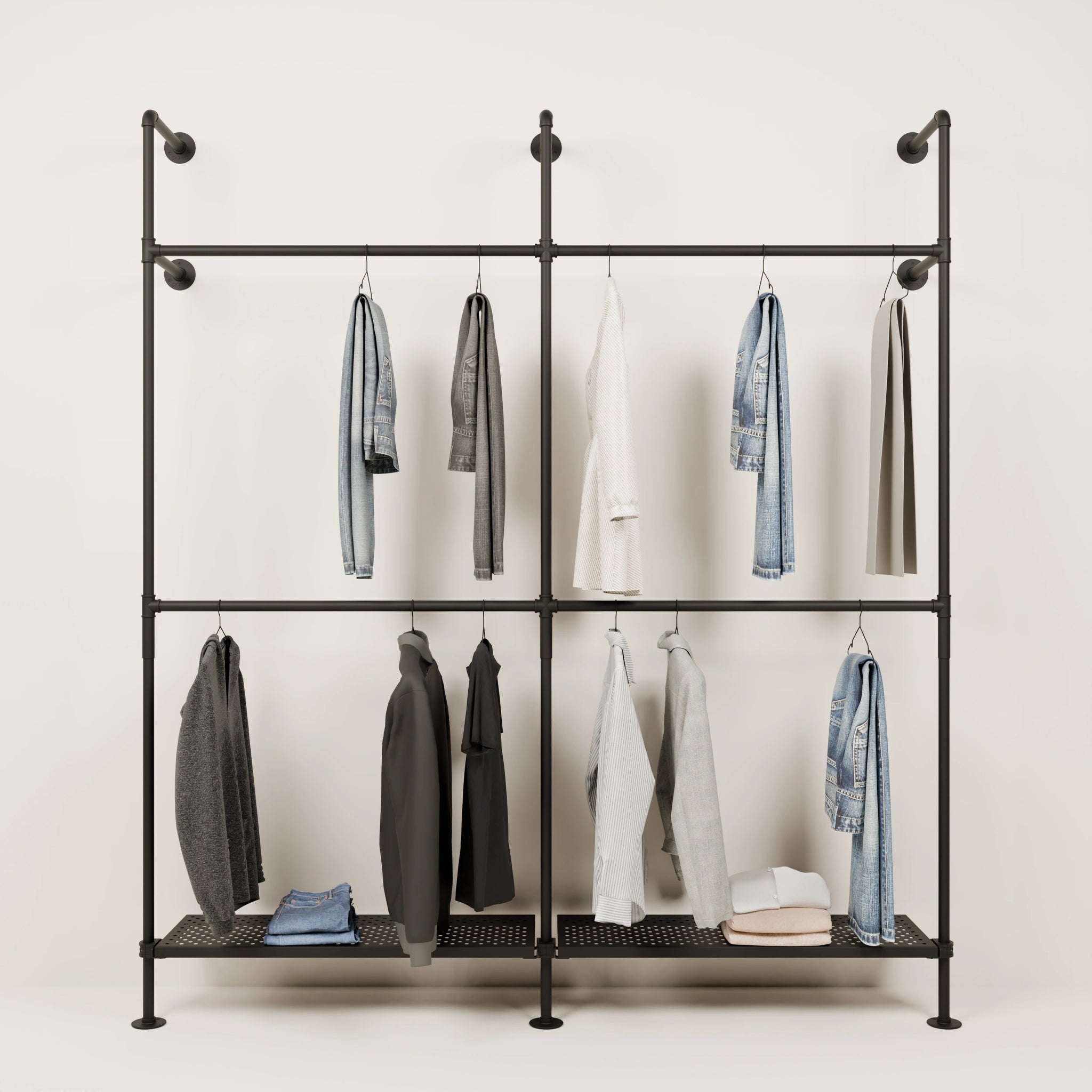 KIM DOUBLE 2 METAL – 2 hyller nederst