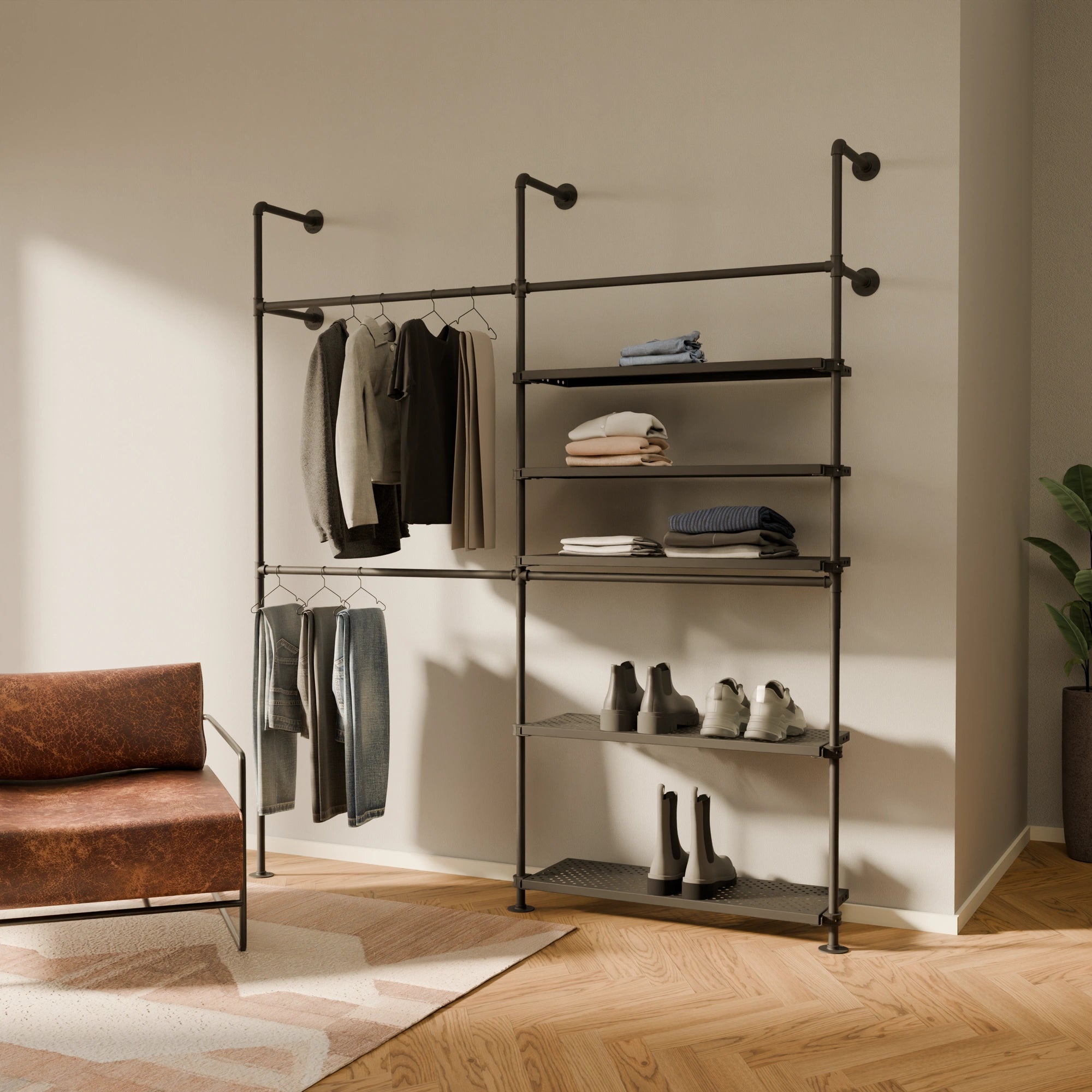 KIM DOUBLE 2 METAL – 5 hyller høyre