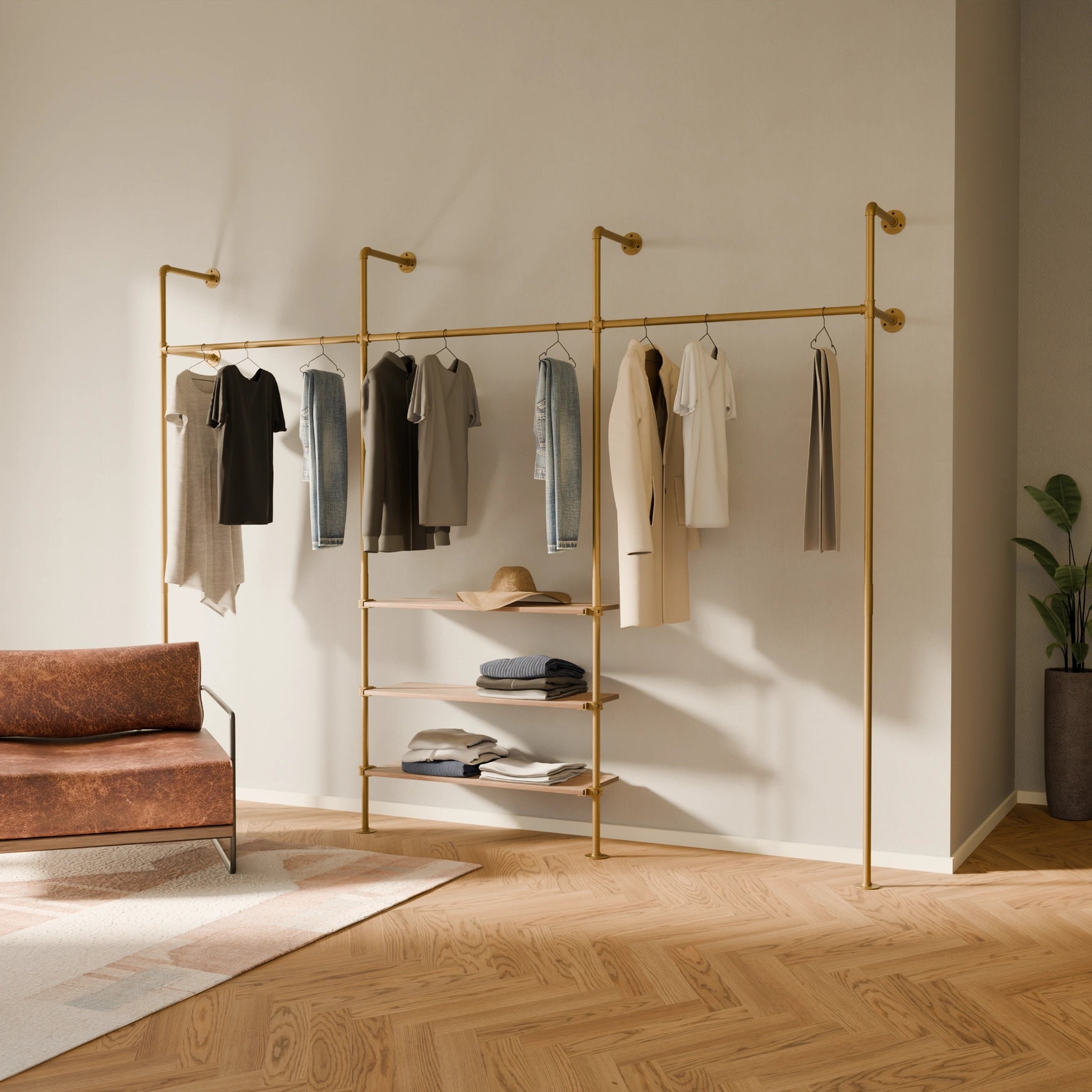 KIM 3 OAK – 3 hyller | gull