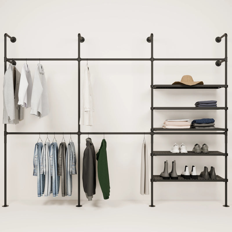 KIM DOUBLE 3 METAL – 5 hyller | Walk-in closet
