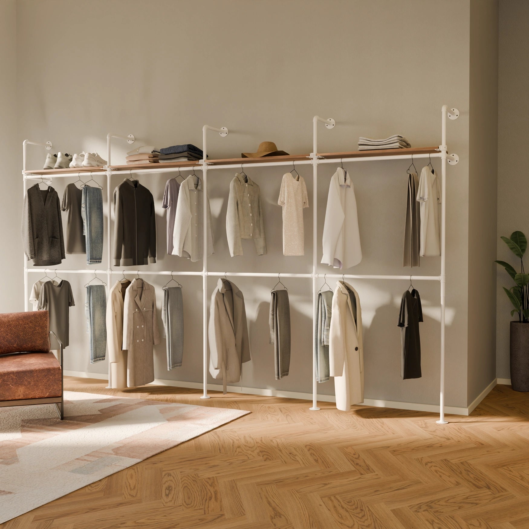 KIM DOUBLE 4 OAK – 4 hyller