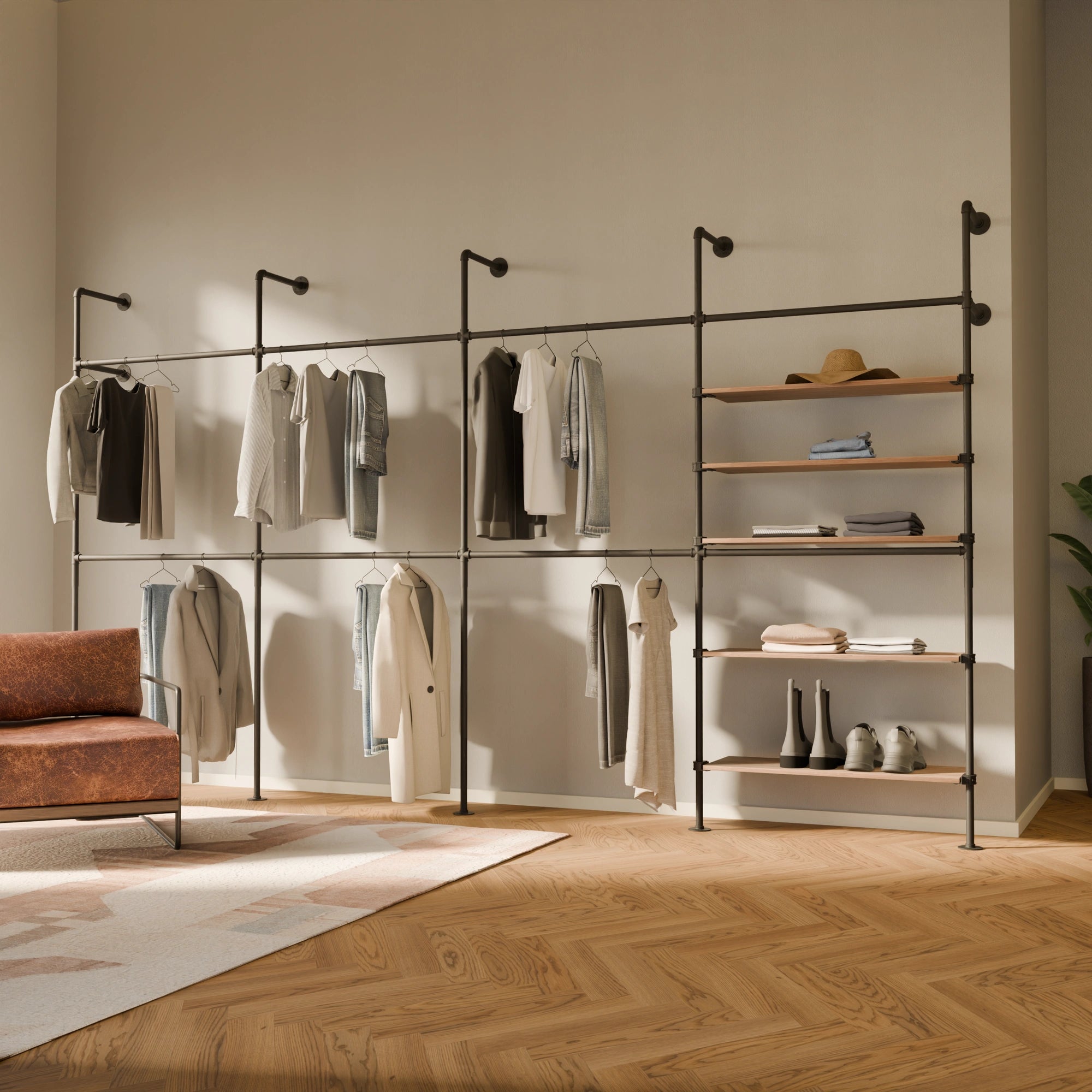 KIM DOUBLE 4 OAK – 5 hyller