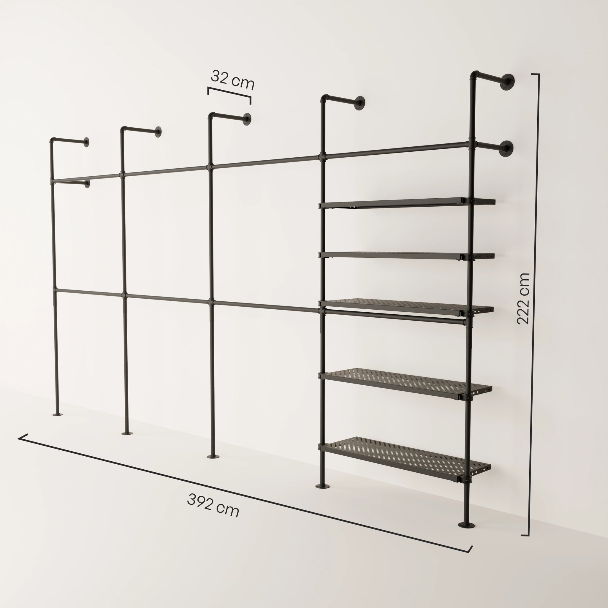 KIM DOUBLE 4 METAL – 5 shelves