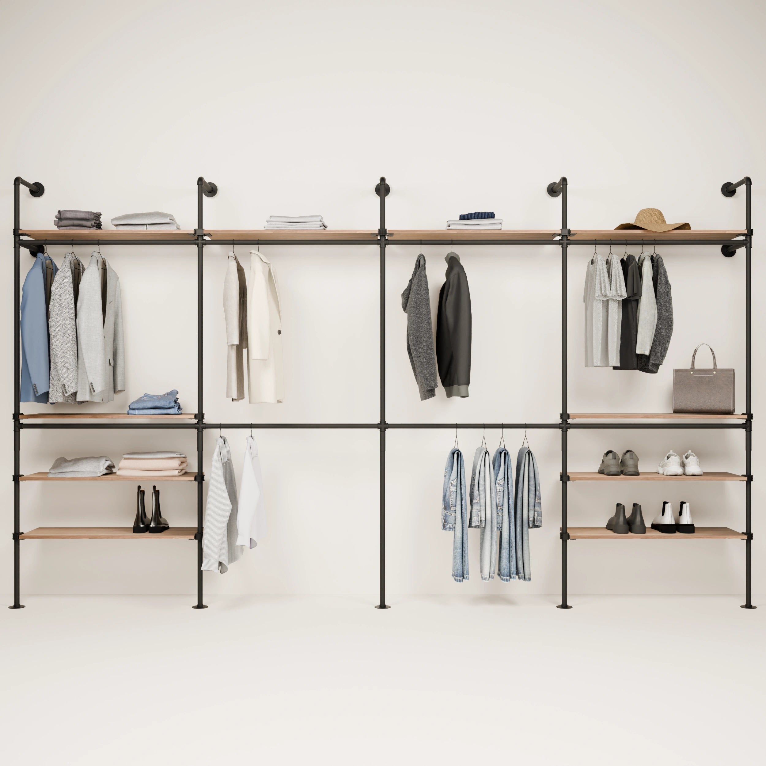 KIM DOUBLE 4 OAK – 10 øverste hyller