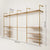 KIM DOUBLE 4 OAK –  10 top shelves | gold