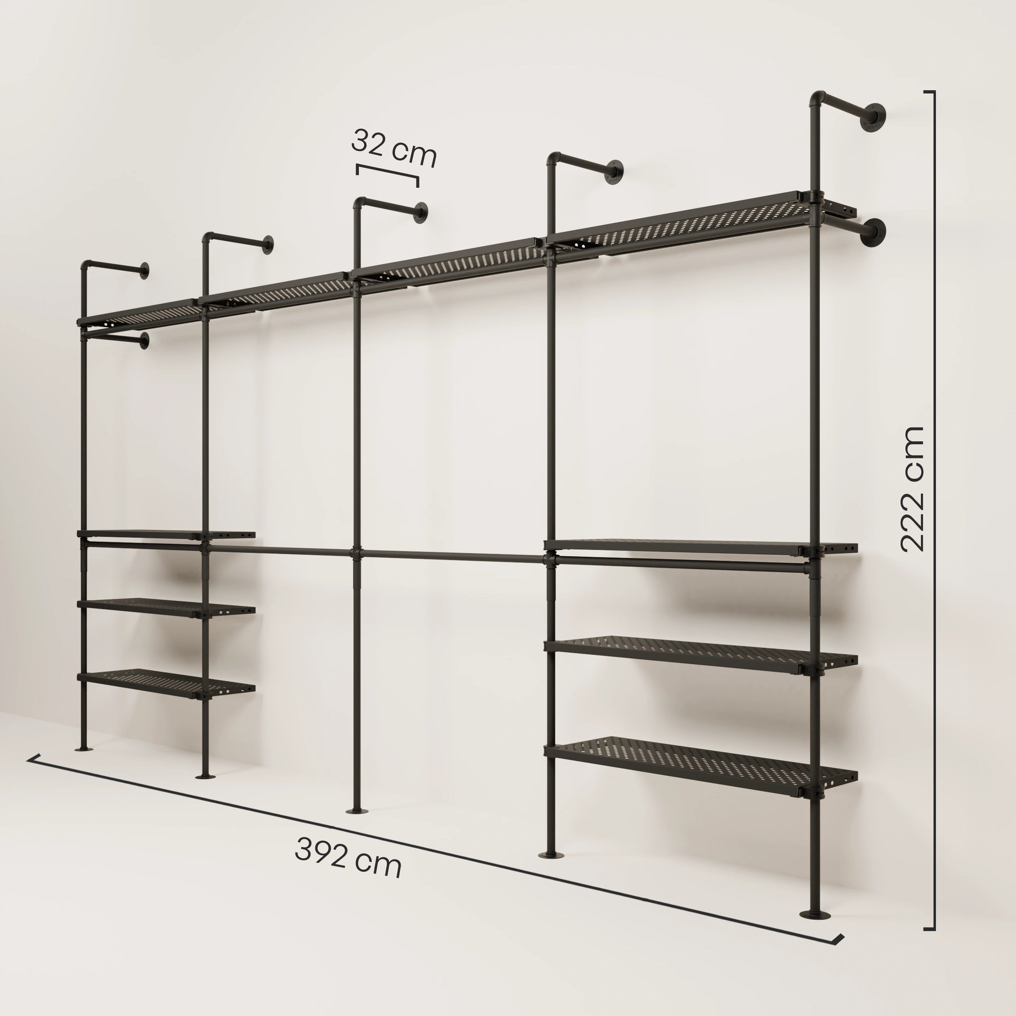KIM DOUBLE 4 METAL – 10 shelves at the top