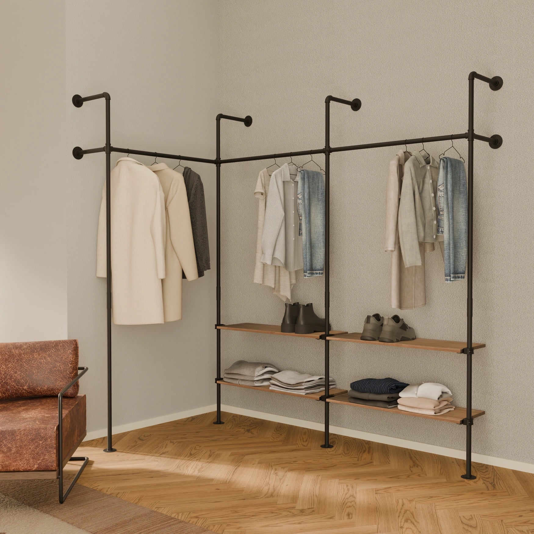 KIM EDGE 3 OAK – 4 hyller