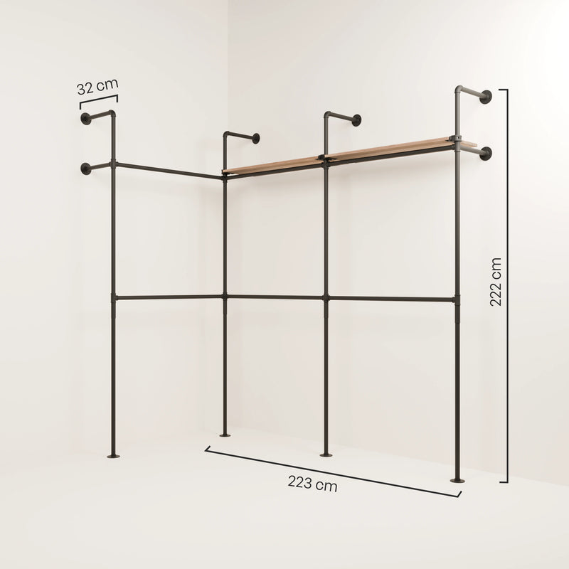 KIM EDGE DOUBLE 3 OAK – 2 shelves
