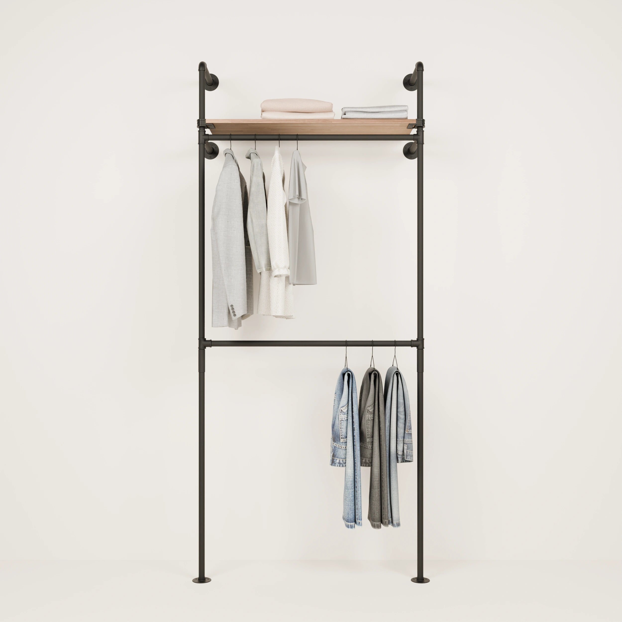 Garderobe Holz Metall