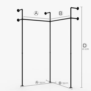 Fabricat pe măsură - KIM II EDGE – dulap industrial | design industrial | tuburi negre